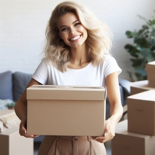 charming-woman-joyfully-relocating-arms-full-with-large-box-ai-generative dds solutions cleaning